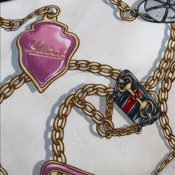 SOLD Gucci satin and leather tote satchel dust bag - Picture 8 of 8